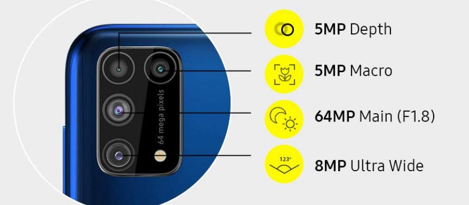 Samsung Galaxy M31 sucesor del Galaxy M30 panel AMOLED de 6,4 pulgadas con resolución Full HD+ Samsung Galaxy M31 de 6GB/128GB unos 205 euros