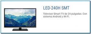 Televisor Smart TV Grunkel LED-240H SMT 24 pulgadas con sistema Android y Wi-Fi
