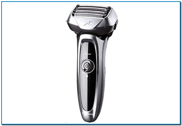 Panasonic ES-LV65-S803 Premium Wet & Dry - Afeitadora Eléctrica para Hombre/Máquina de Afeitar de Láminas para Barba Recargable e Inalámbrica Fabricada en Japón (Motor Lineal, Wet&Dry, 5 Cuchillas)