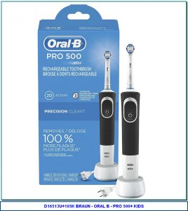 ORAL-B PRO 500 CROSS ACTION ELECTRIC RECHARGEABLE TOOTHBRUSH